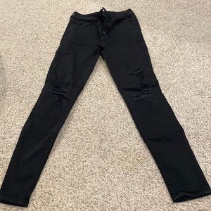 American eagle next level stretch black jeans size 4!!